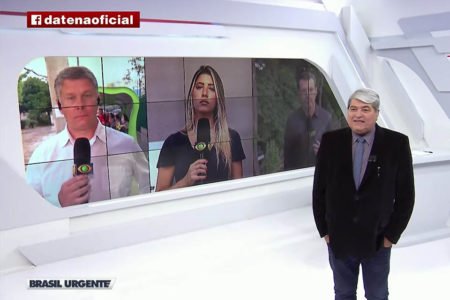 Datena dá bronca em repórter durante programa ao vivo: “Fala demais ...