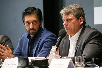 Ricardo Nunes e Tarcísio de Freitas