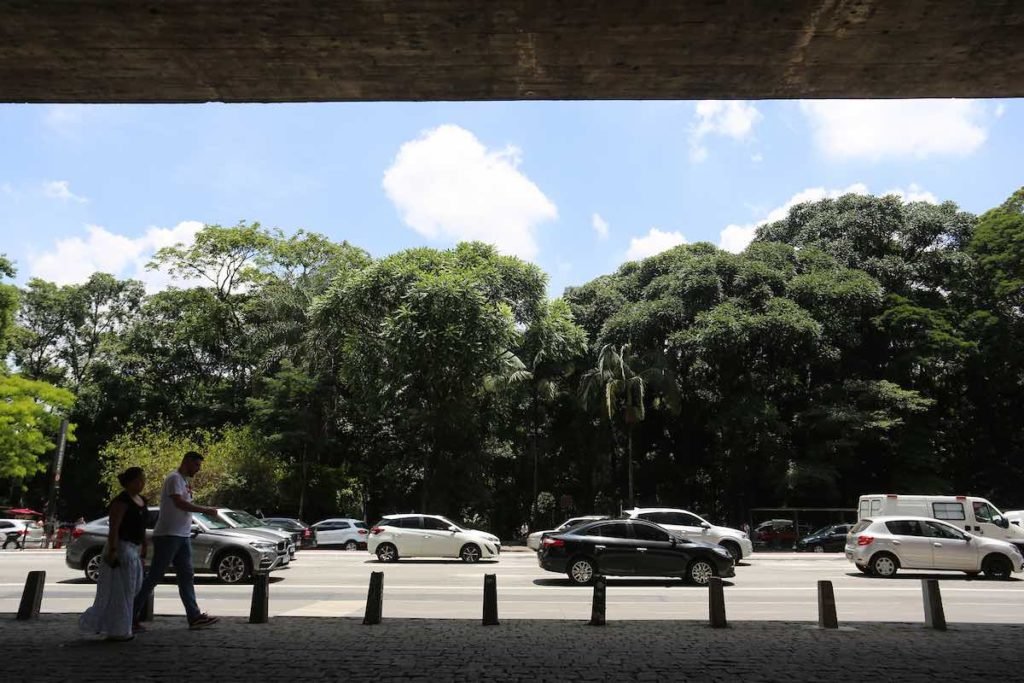 Vista do Masp do Parque Trianon