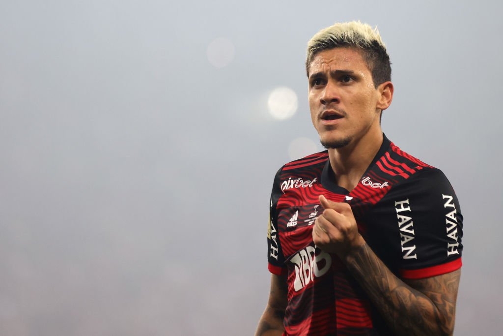 Camisa Flamengo Rubro Negra Jogo número 21 Pedro tamanho M