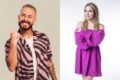 Montagem com fotos de Fred Desimpedidos e Amanda do BBB23 - Metrópoles