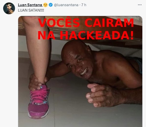 Imagem do Twitter de Luan Santana - Metrópoles