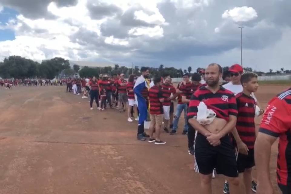 Torcedores do Flamengo na Supercopa em Brasília DF