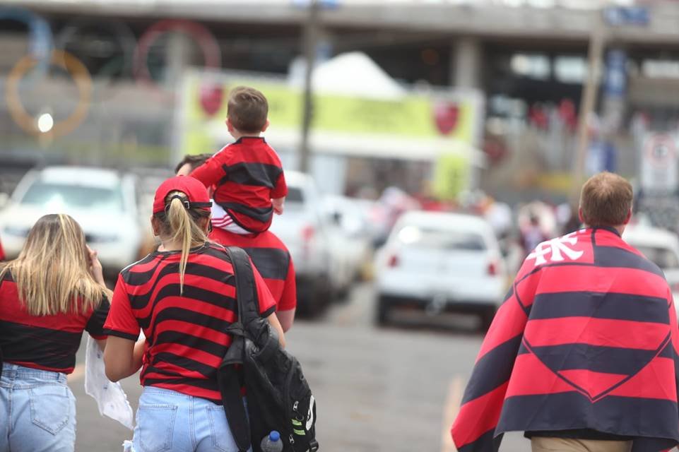 Torcedores do Flamengo na Supercopa em Brasília DF