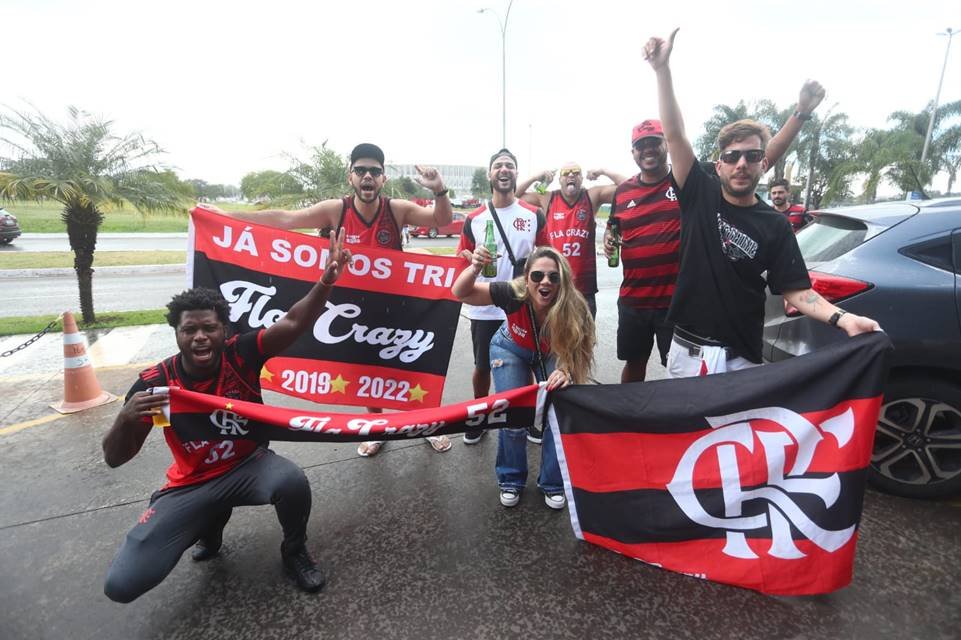 Torcedores do Flamengo na Supercopa em Brasília DF
