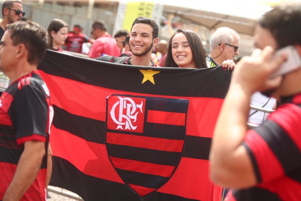 Torcedores do Flamengo na Supercopa em Brasília DF