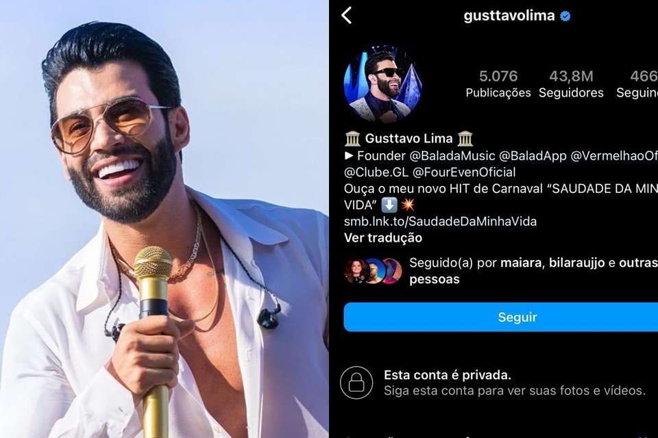 Gusttavo Lima é detonado após fazer anúncio no Instagram: não tem