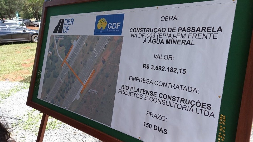 GDF abre edital para construção de passarela de acesso à Água Mineral