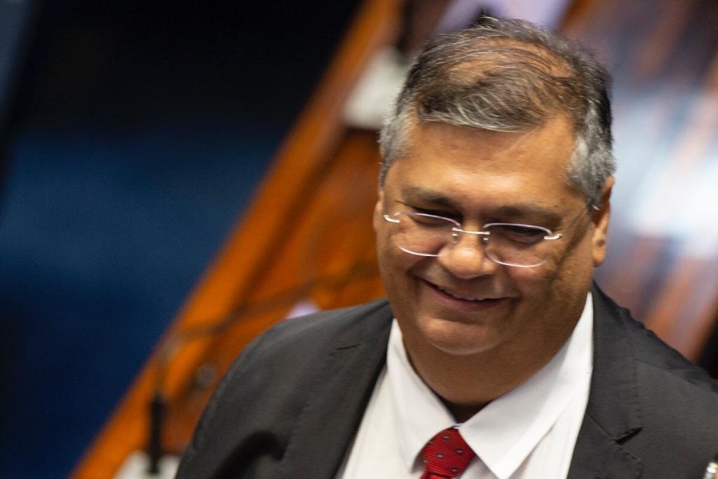 Ministro justiça Flavio Dino durante Sessão de posse dos senadores eleitos eleição 2022 - Metrópoles