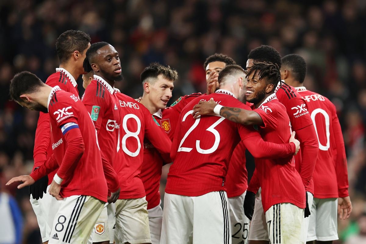 Manchester United celebra gol