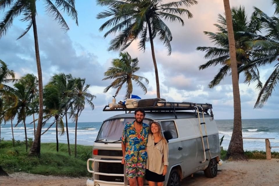 Pamela e Rémy em uma de suas paradas turísticas