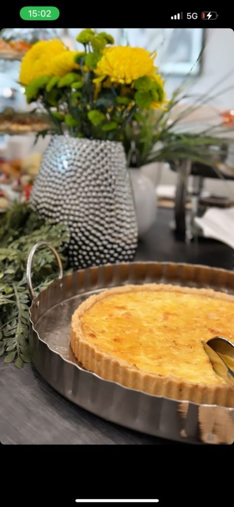 Foto da comida servida no jantar de Caio Castro em Orlando