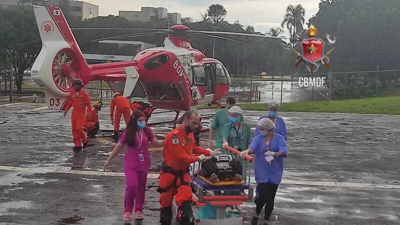 Helicóptero dos Bombeiros