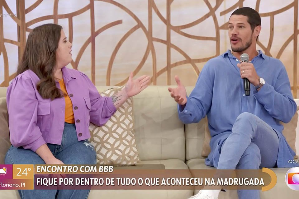 Tati Machado e José Loreto discutem no Encontro - Metrópoles