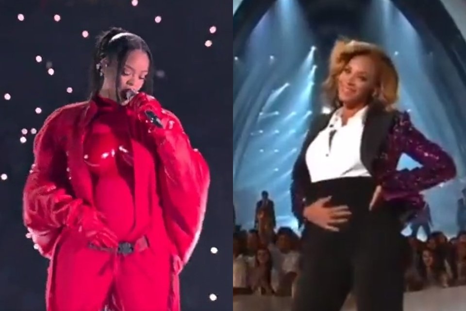 Anúncio da gravidez de Rihanna é comparado com o de Beyoncé. Relembre ...