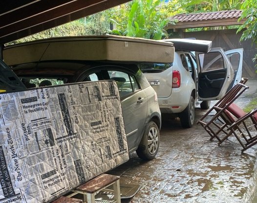 Estrago da chuva em São Sebastião