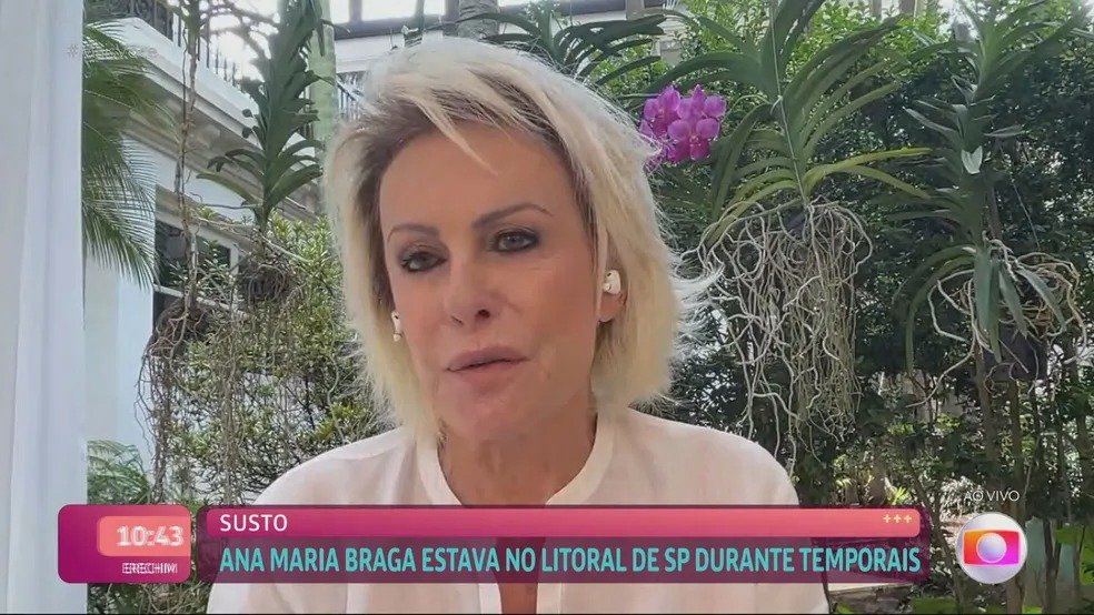 Ana Maria Braga fala das chuvas em São Paulo no Mais Você