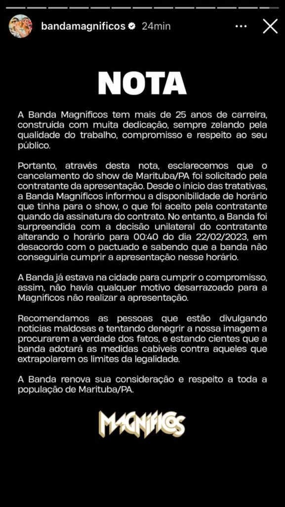 Banda de notas magníficas