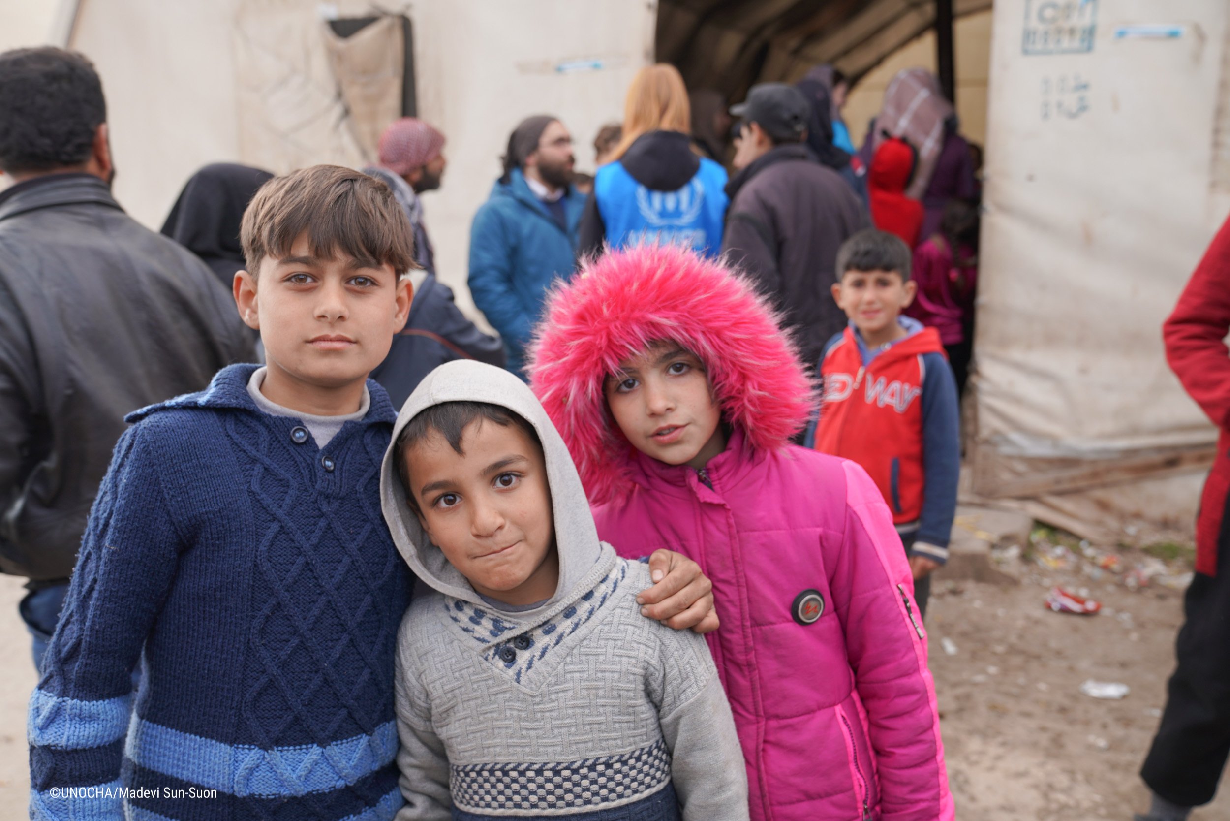 crianças sírias terremoto / ONU Reprodução Metrópoles