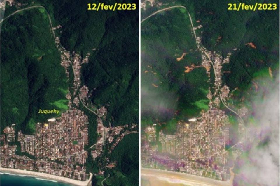 Chuvas Em Sp Imagens De Satélite Mostram Antes E Depois Da Tragédia Metrópoles 