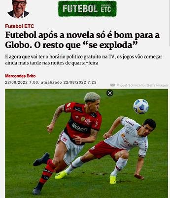 Jogos de Futebol: porque começam tão tarde