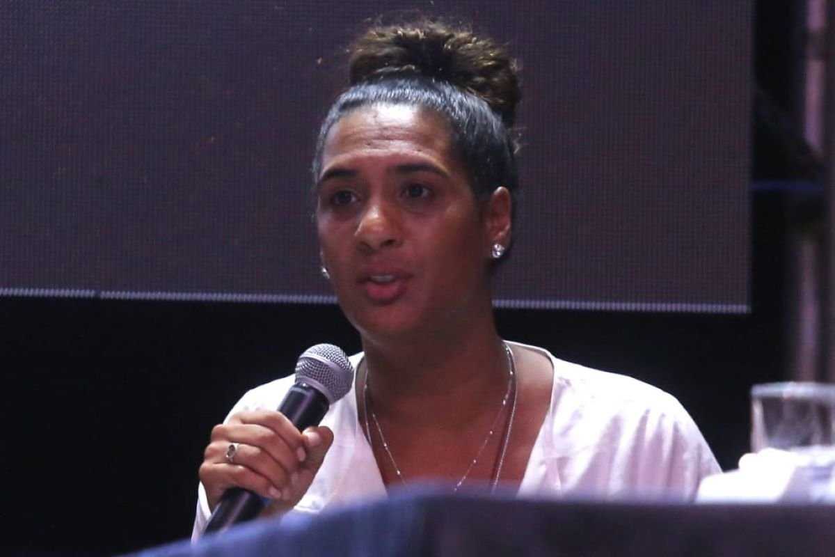 Ministra da Igualdade Racial, Anielle Franco, em São Sebastião