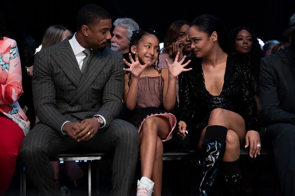 Adonis Creed (Michael B. Jordan) e a família em Creed 3 - Metrópoles