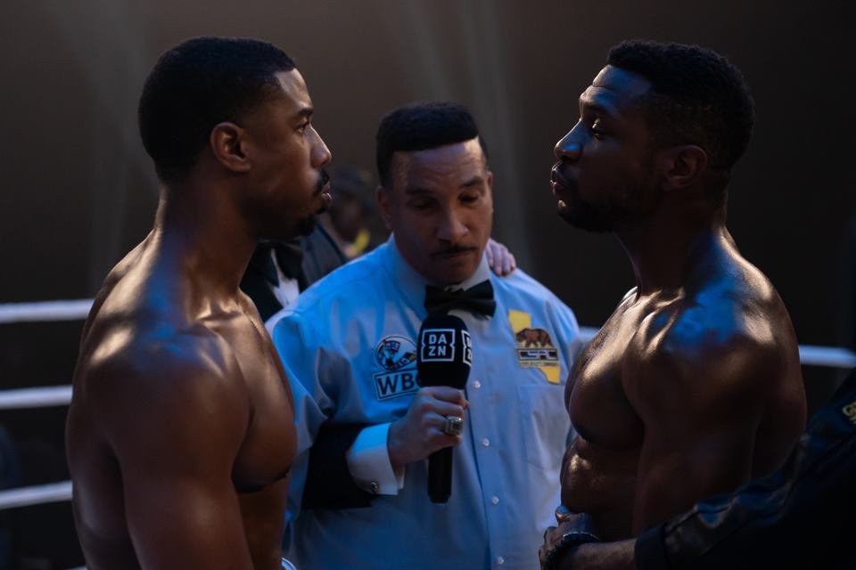 Michael B Jordan e Jonathan Majors em Creed 3 - Metrópoles