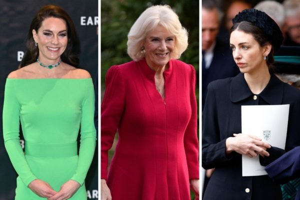 Montagem com três fotos de mulheres brancas. A primeira usa uma roupa verde, a segunda é idosa e usa roupa vermelha. Já a terceira está com roupa e chapéu pretos - Metrópoles