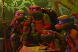Imagem colorida do teaser de As Tartarugas Ninja: Caos Mutante - Metrópoles