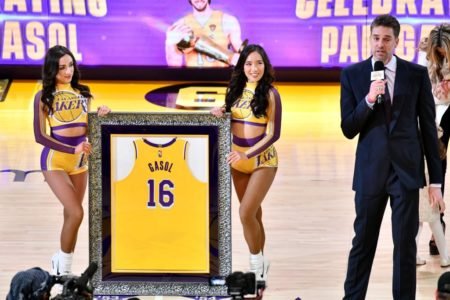 Pau Gasol é homenageado pelos Lakers - Metrópoles
