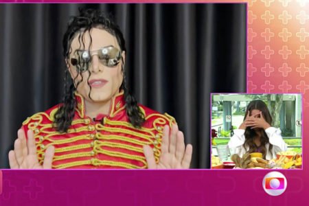 Sósia de Michael Jackson, Rodrigo Teaser manda recado para Key Alves no Mais Você - Metrópoles