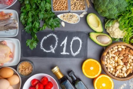 Frutas, legumes e verduras com Coensima Q10