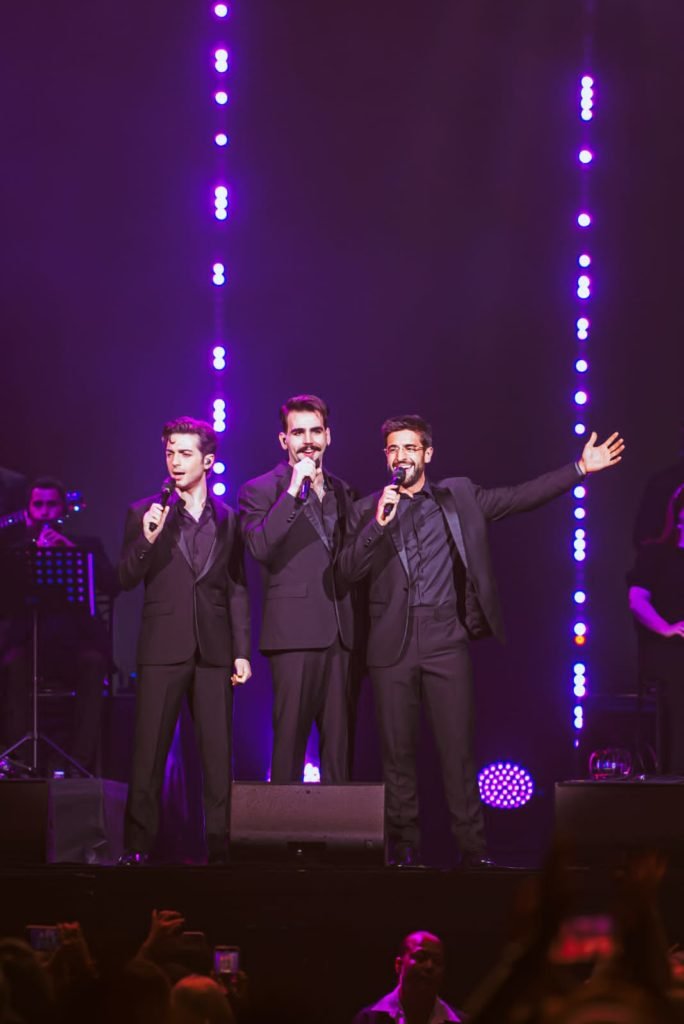 Foto colorida da apresentação do Il Volo em São Paulo - Metrópoles