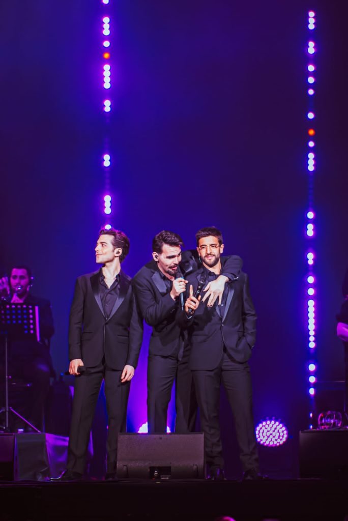 Foto colorida da apresentação do Il Volo em São Paulo - Metrópoles