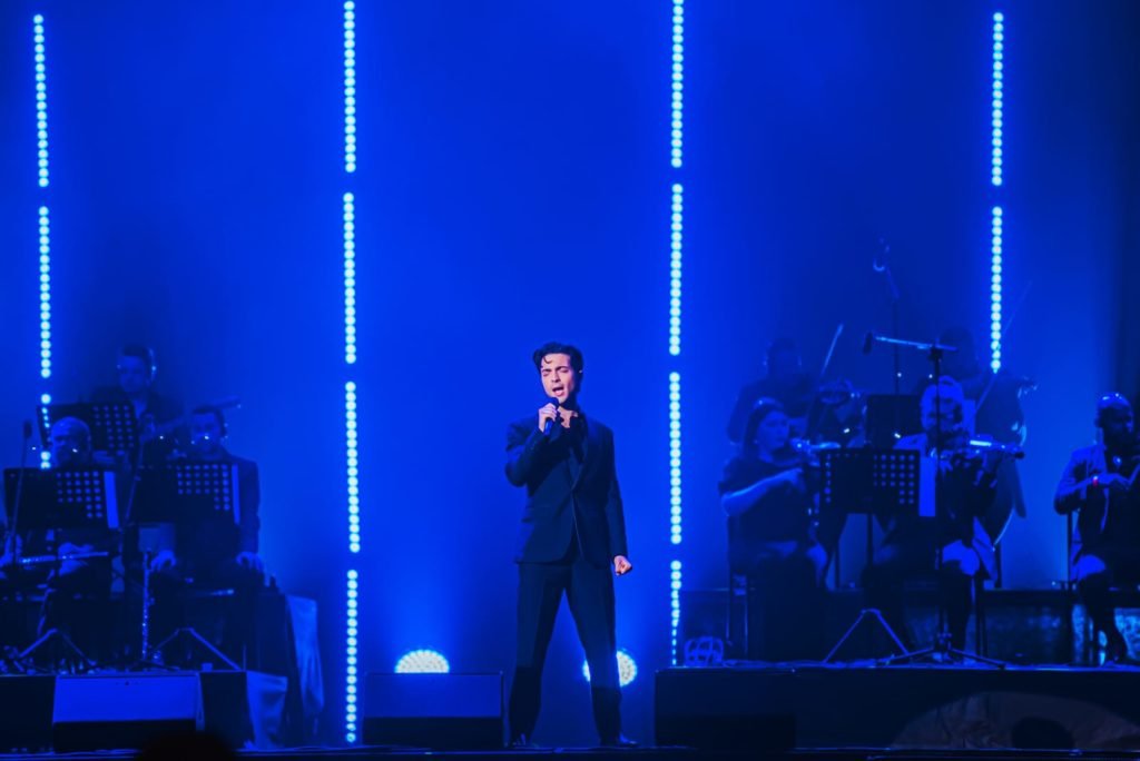 Foto colorida da apresentação do Il Volo em São Paulo - Metrópoles