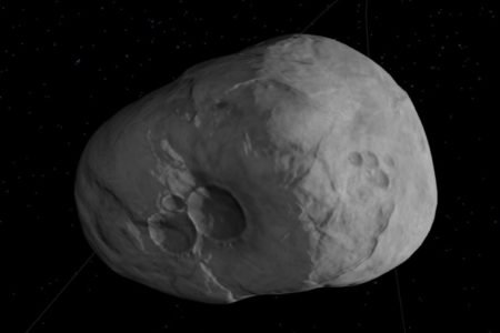 Imagem de um asteroide divulgada pela Nasa - Metrópoles
