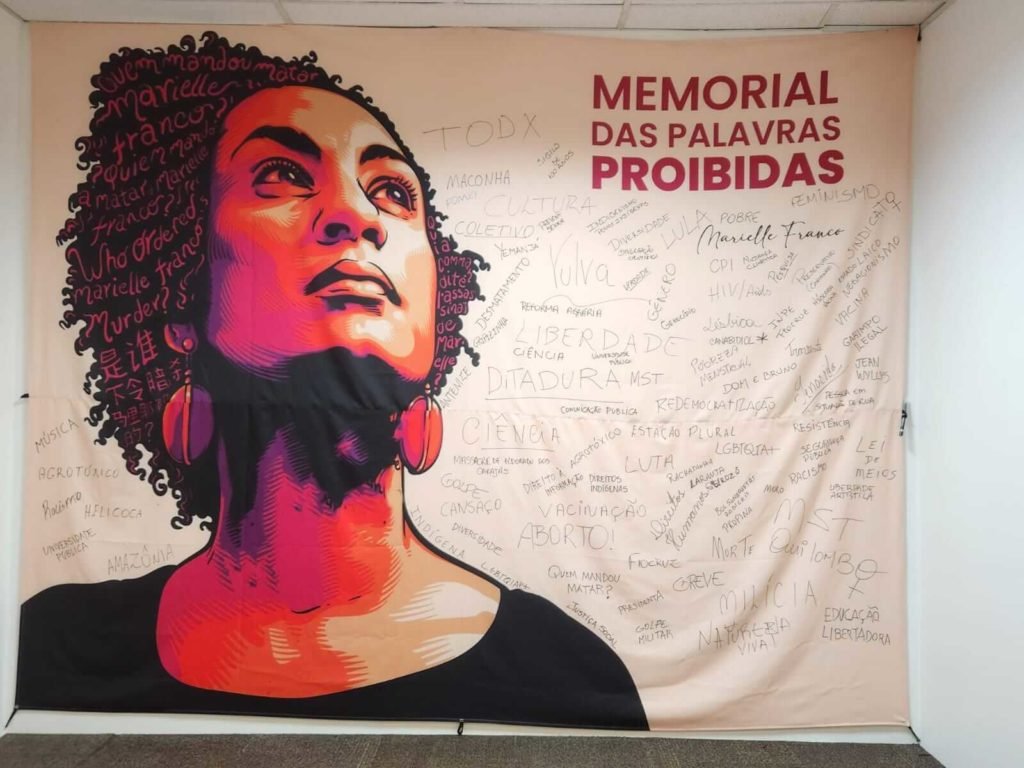 Memorial das Palavras Proibidas na EBC em homenagem a Marielle Franco