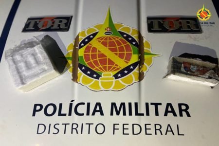 Cocaína apreendida pela PMDF