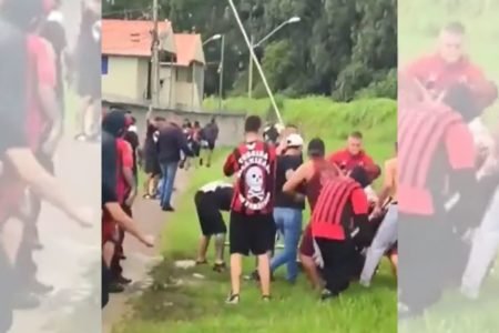 Briga entre torcedores nos Paraná