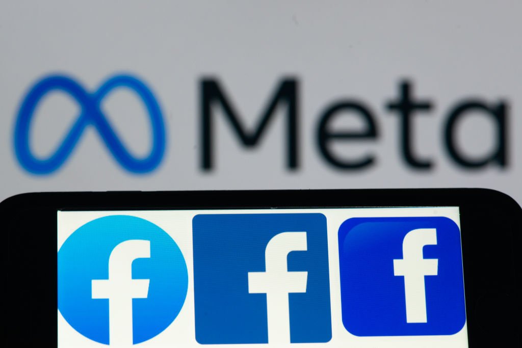 imagem colorida do logotipo da meta e do facebook - Metrópoles