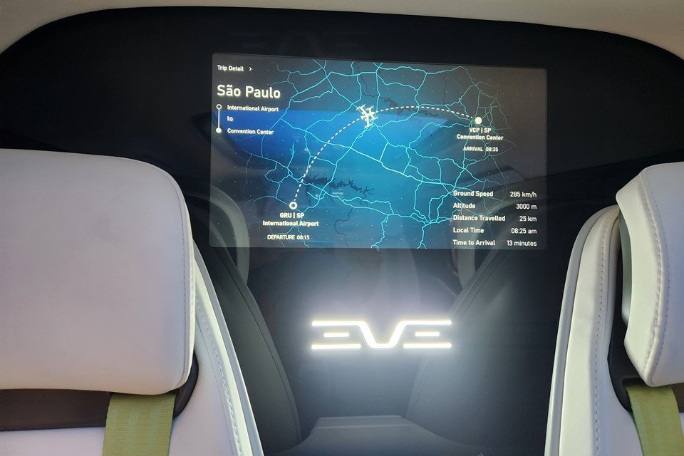 Imagem colorida mostra Veículo aéreo elétrico - Metrópoles