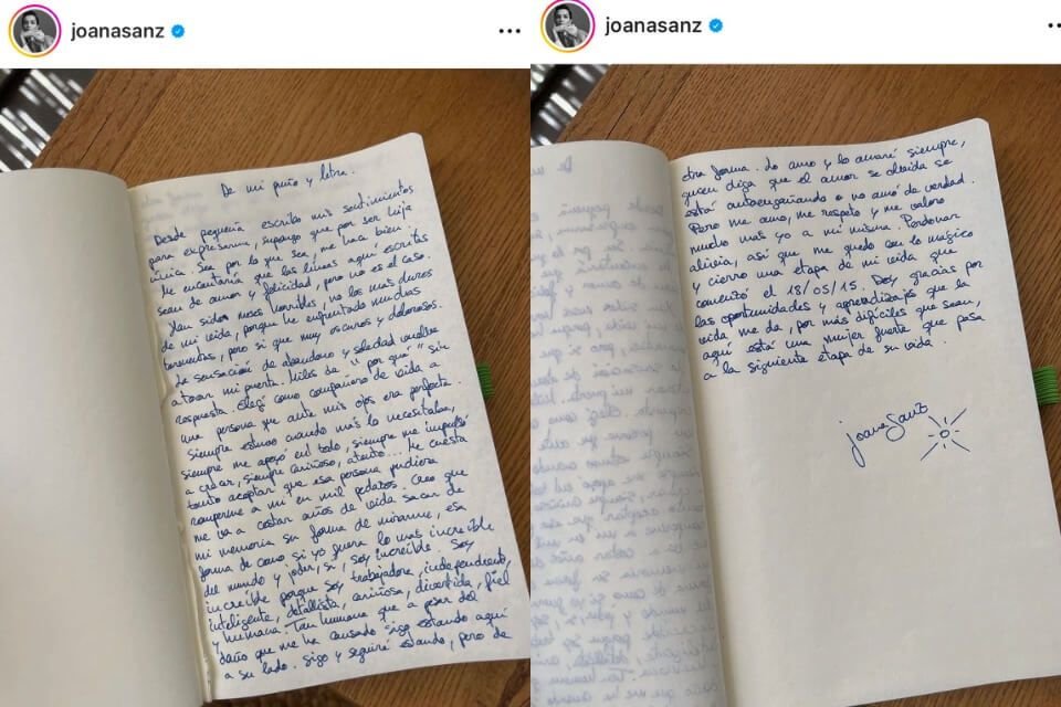 Carta de Joana Sanz sobre término