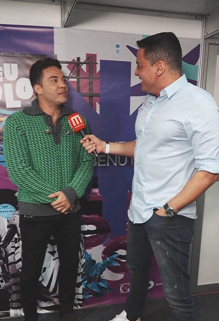 Wesley Safadão nos bastidores da gravação do DVD Guilherme e Benuto