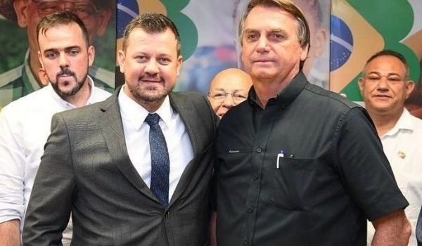 Paulo Cézar Krauspenhar e Jair Bolsonaro