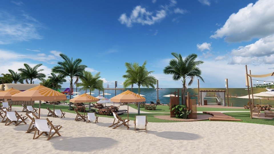 Foto colorida do litoral do Na Praia em 2023 - Metrópoles