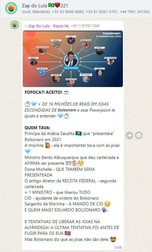 Lula explora desgastes de Bolsonaro em grupos de WhatsApp