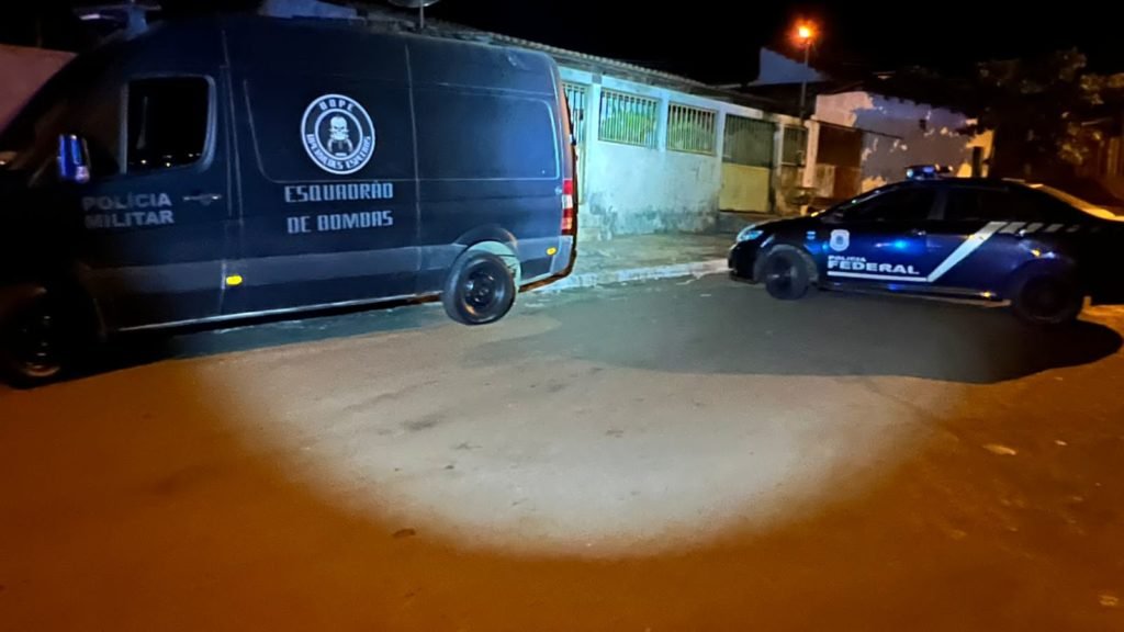 goias destruição da granada de morteiro