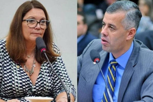 Bia Kicis e Evair Vieira de Melo