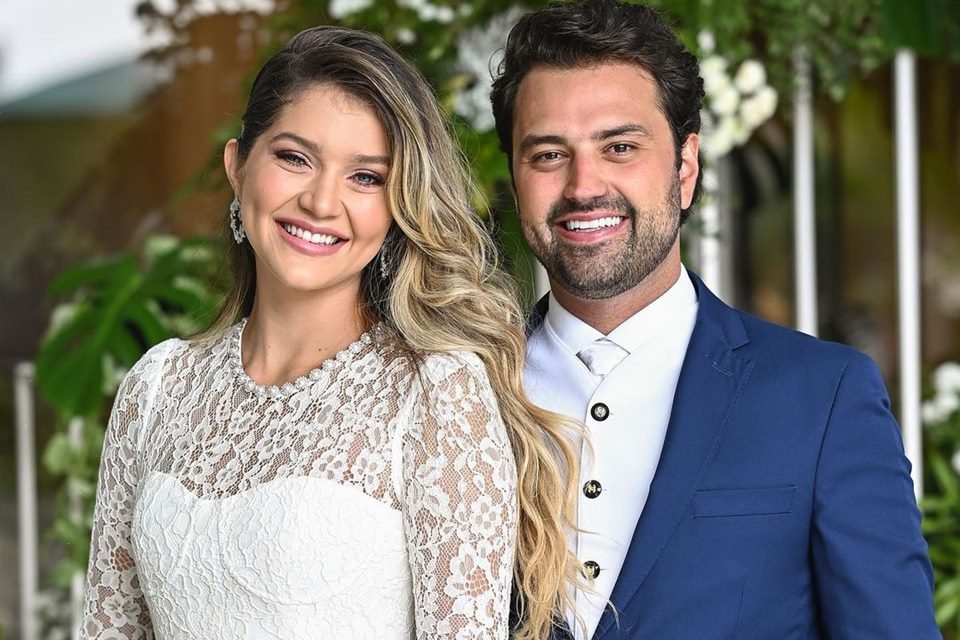Foto colorida de Lyandra Costa e Lucas Santos - Metrópoles